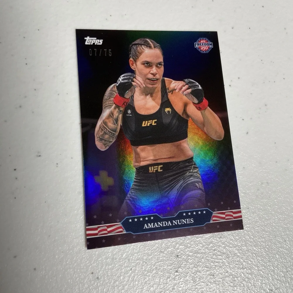 Topps 2026 UFC Freedom 250 - Amanda Nunes & Kayla Harrison /75 Purple Parallel